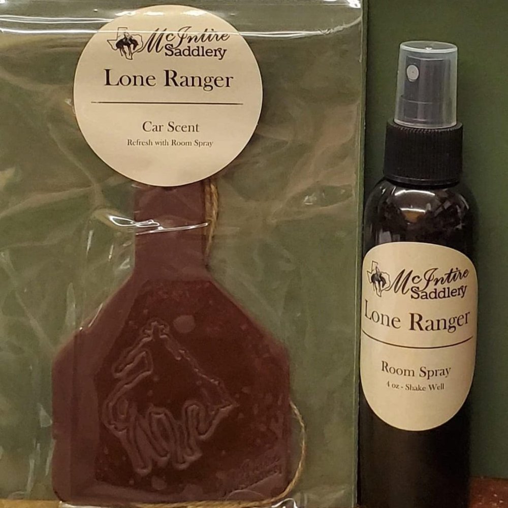 McIntire Saddlery Ear Tag Car Air Freshener and Room Spray - Lone Ranger